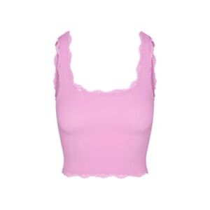 SKIMS Pink Lace Bandeau